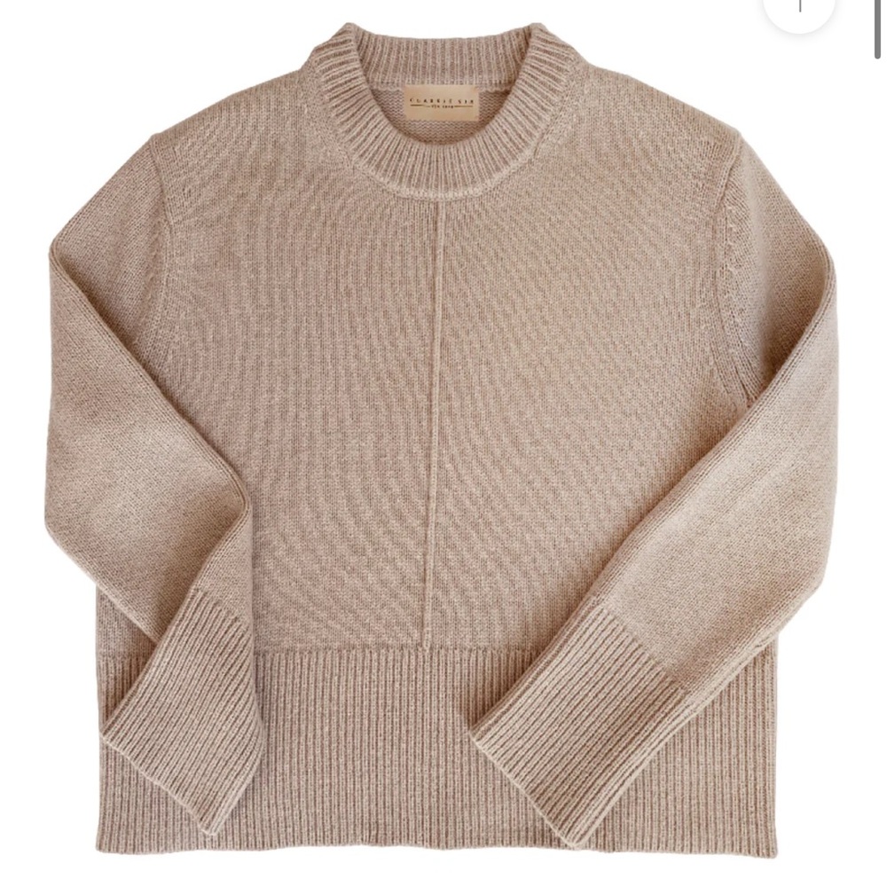 Classic Six New York CREW-NECK SWEATER IN TAUPE, size XS